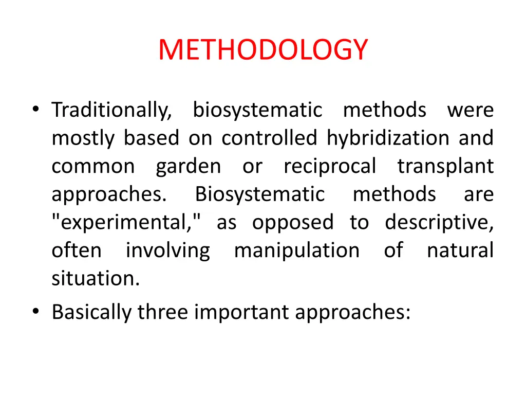 methodology