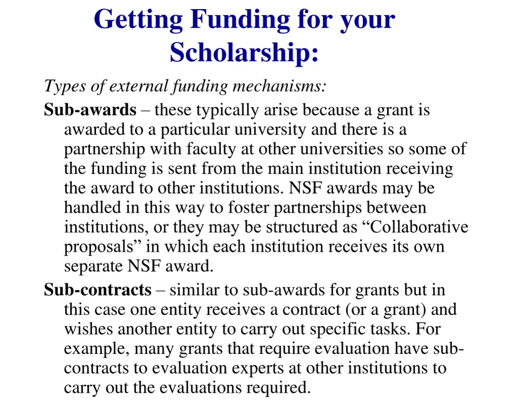 getting funding for your scholarship types 3