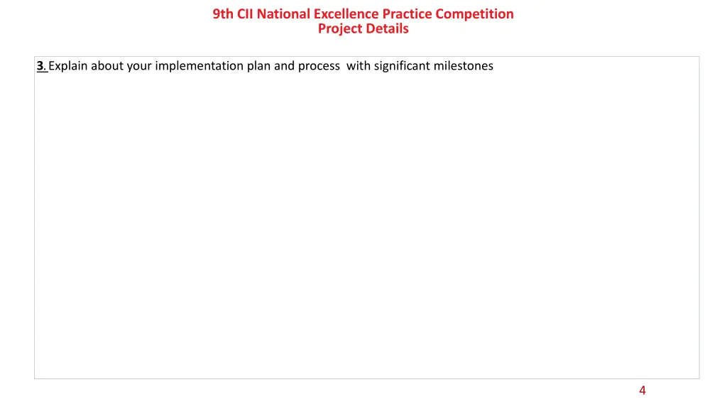 9th cii national excellence practice competition 3