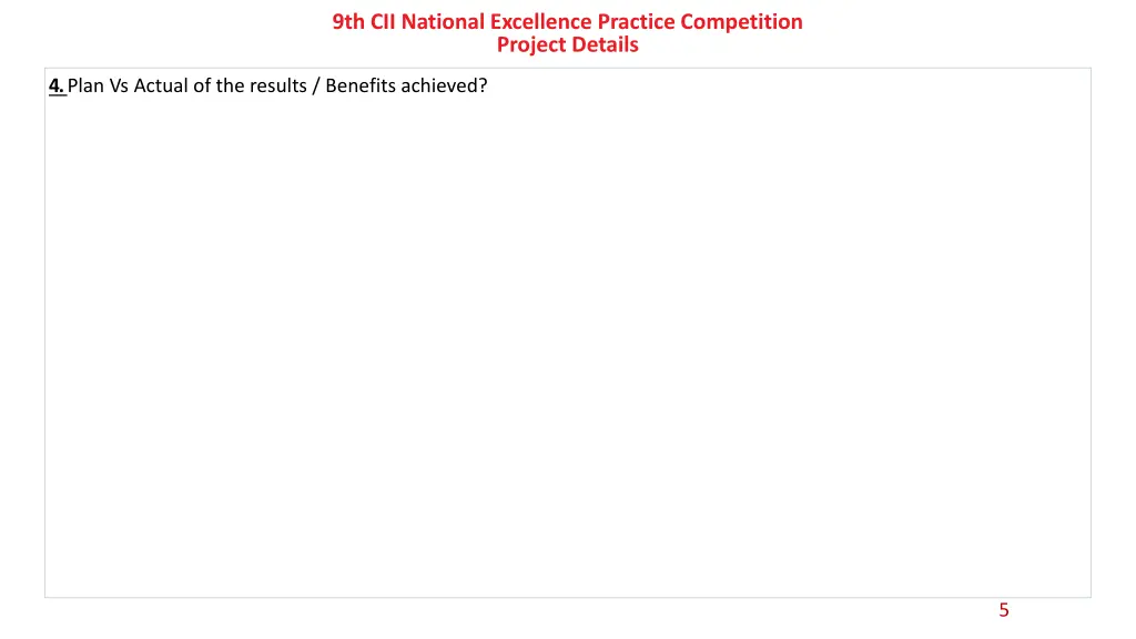 9th cii national excellence practice competition 4