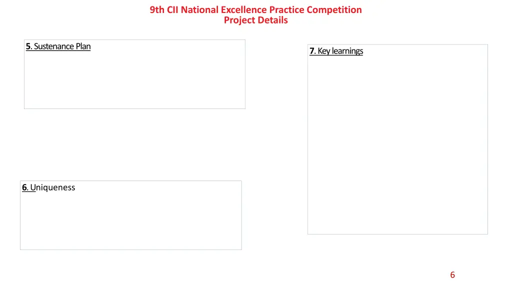 9th cii national excellence practice competition 5