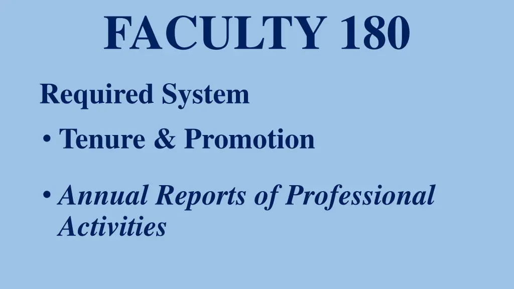 faculty 180