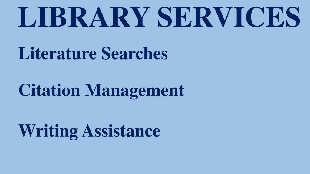 library services