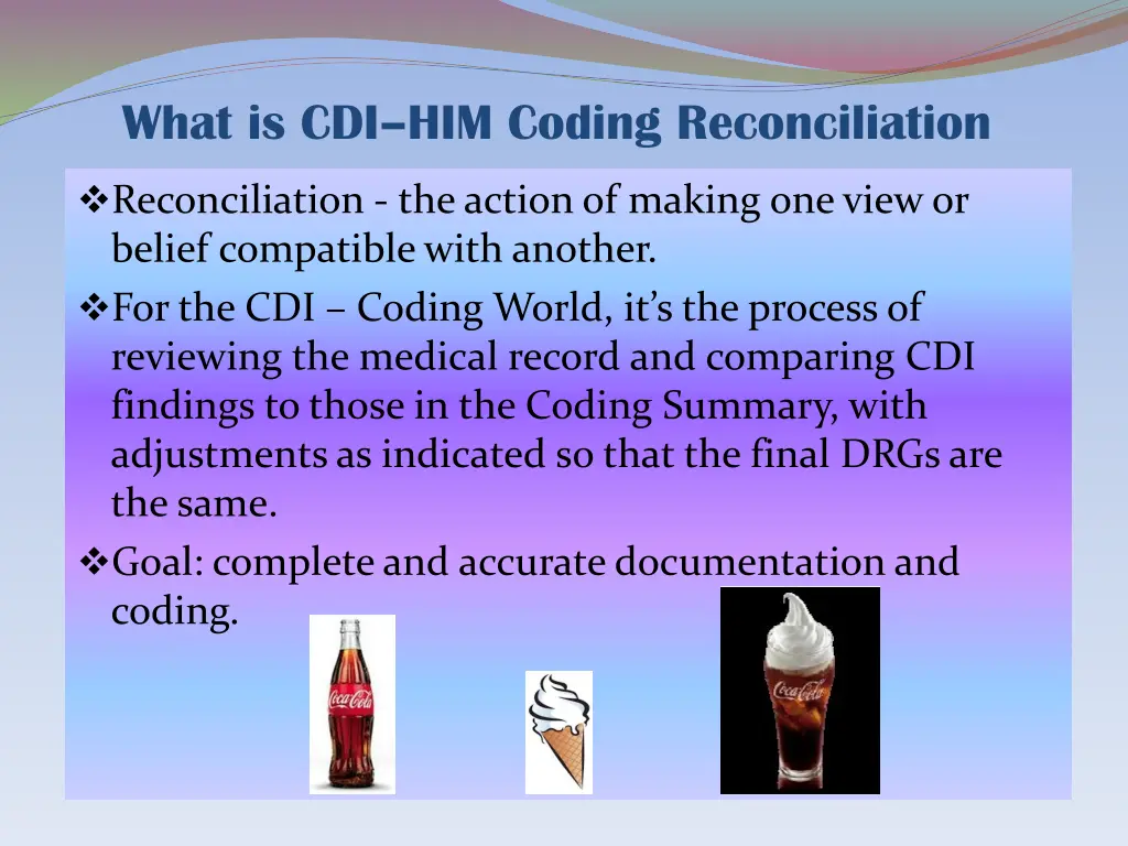 what is cdi him coding reconciliation