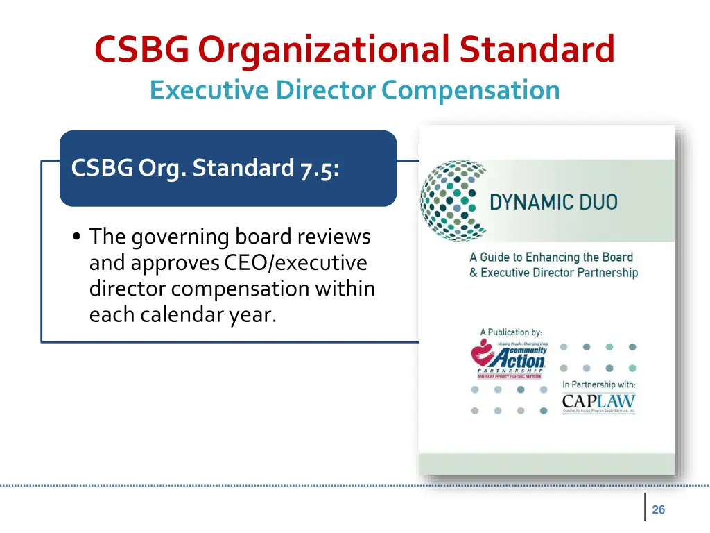 csbg organizational standard executive director