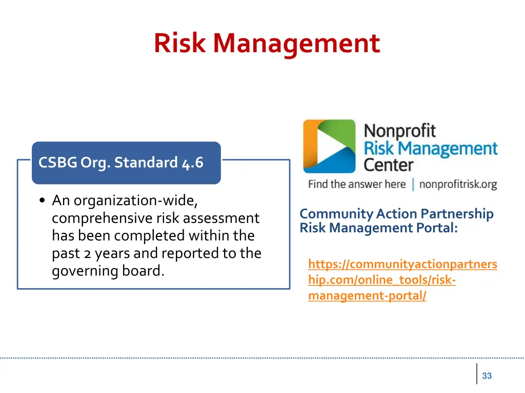 risk management