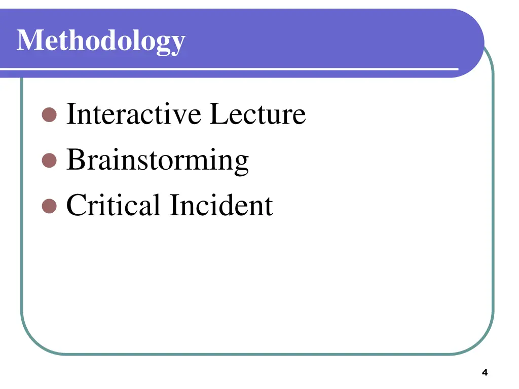 methodology