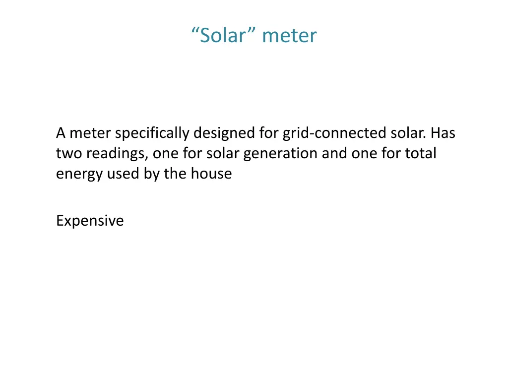 solar meter