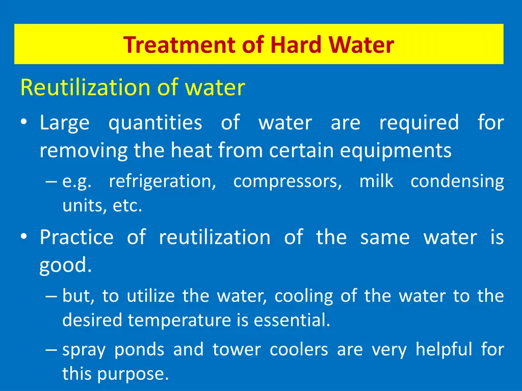 treatment of hard water 1