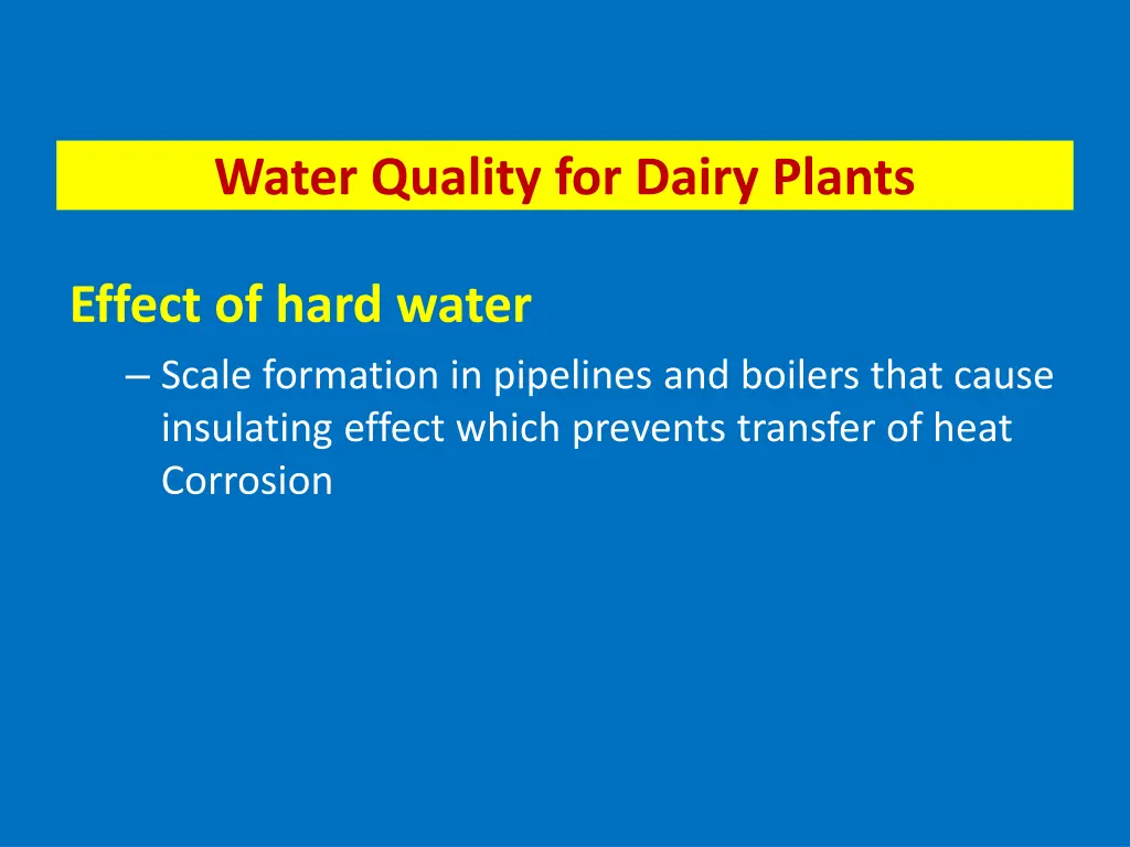 water quality for dairy plants 1