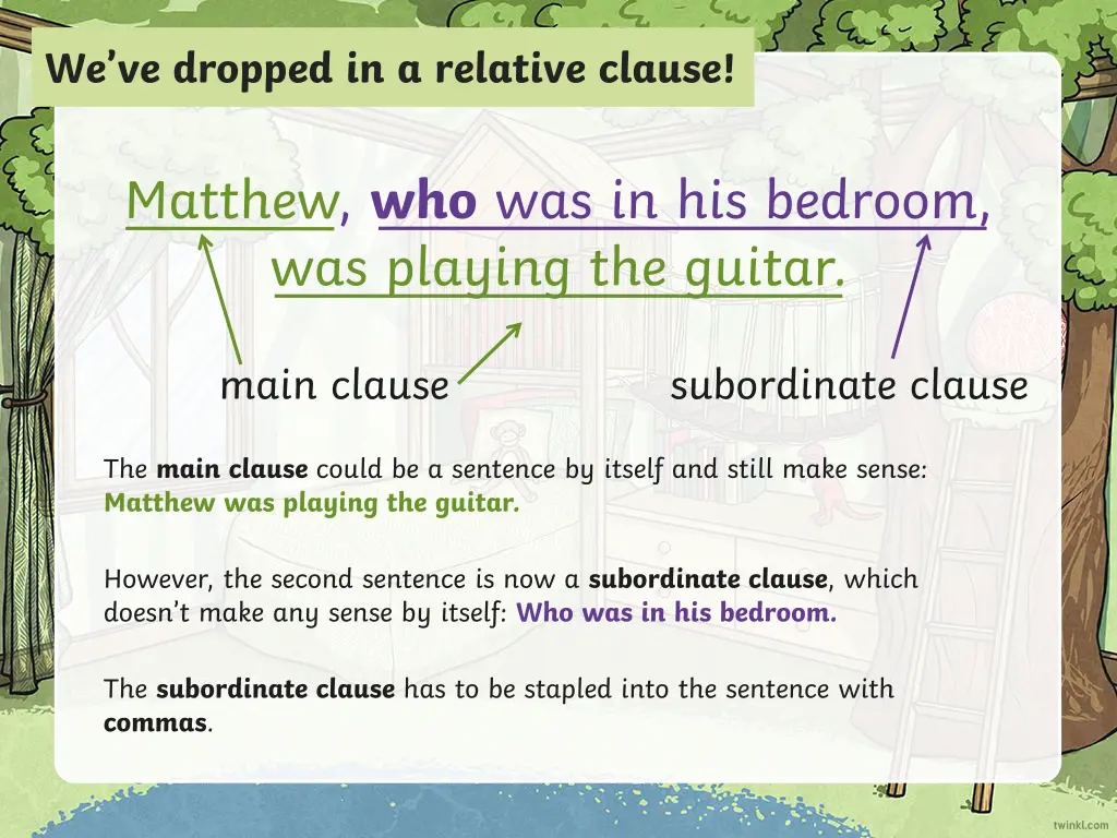 we ve dropped in a relative clause