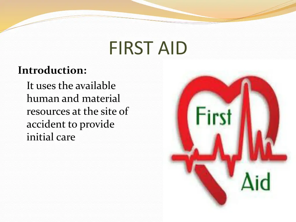 first aid