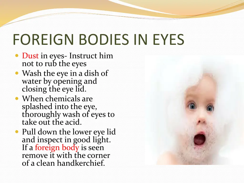 foreign bodies in eyes dust in eyes instruct