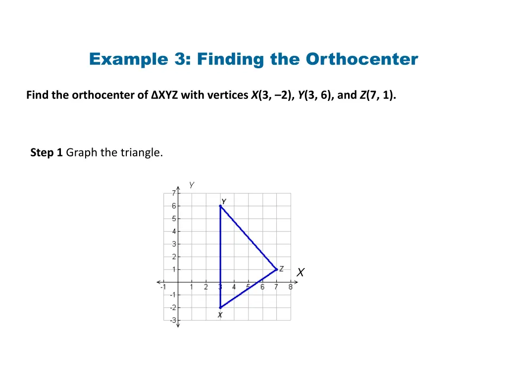 example 3 finding the orthocenter