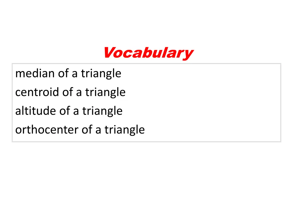 vocabulary