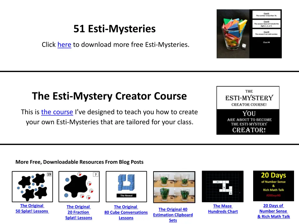 51 esti mysteries