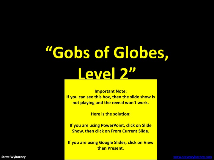 gobs of globes level 2