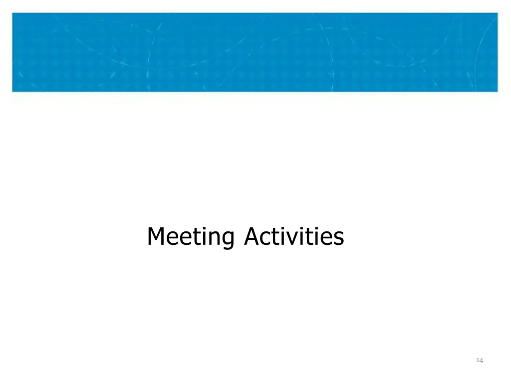 meeting activities