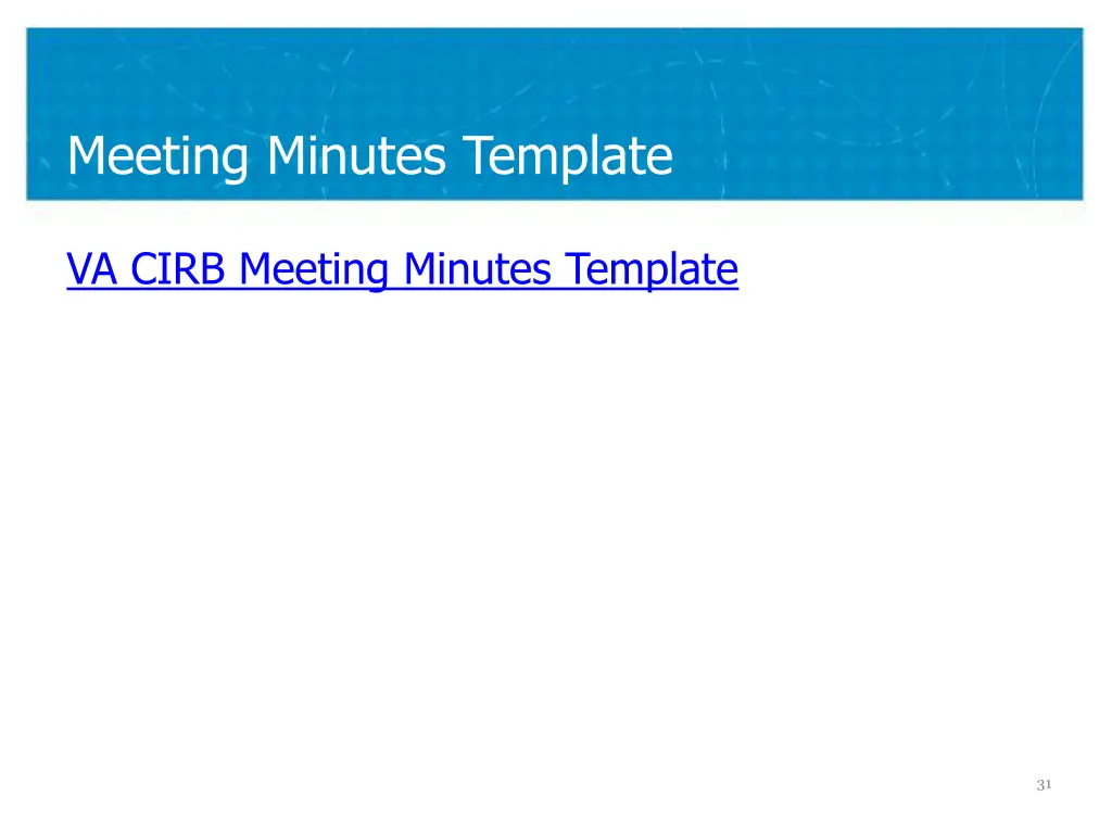 meeting minutes template