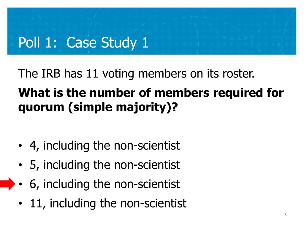 poll 1 case study 1