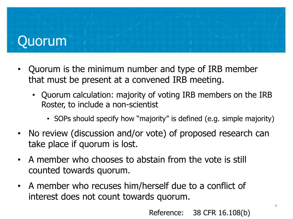 quorum