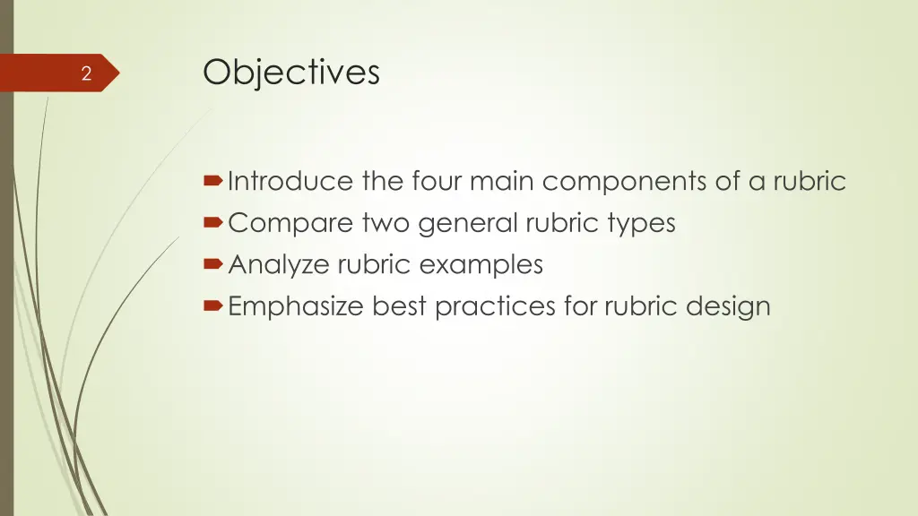 objectives