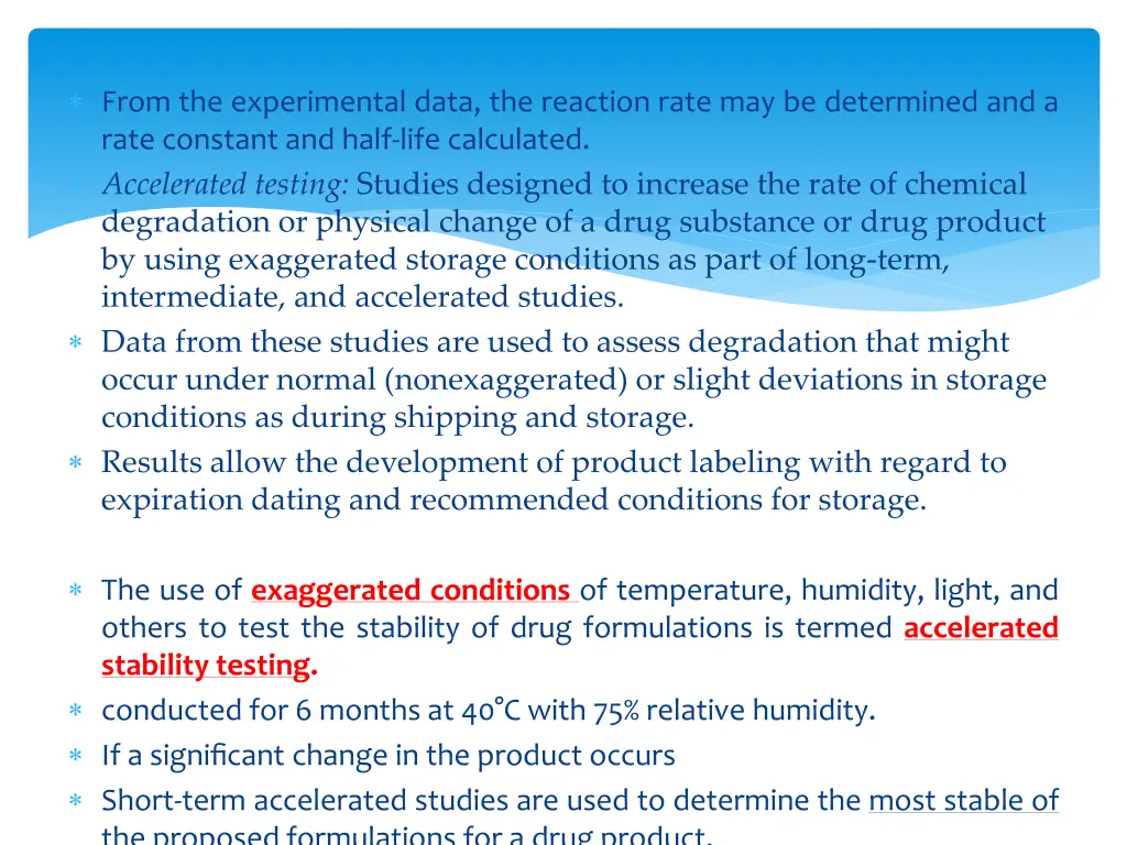 from the experimental data the reaction rate