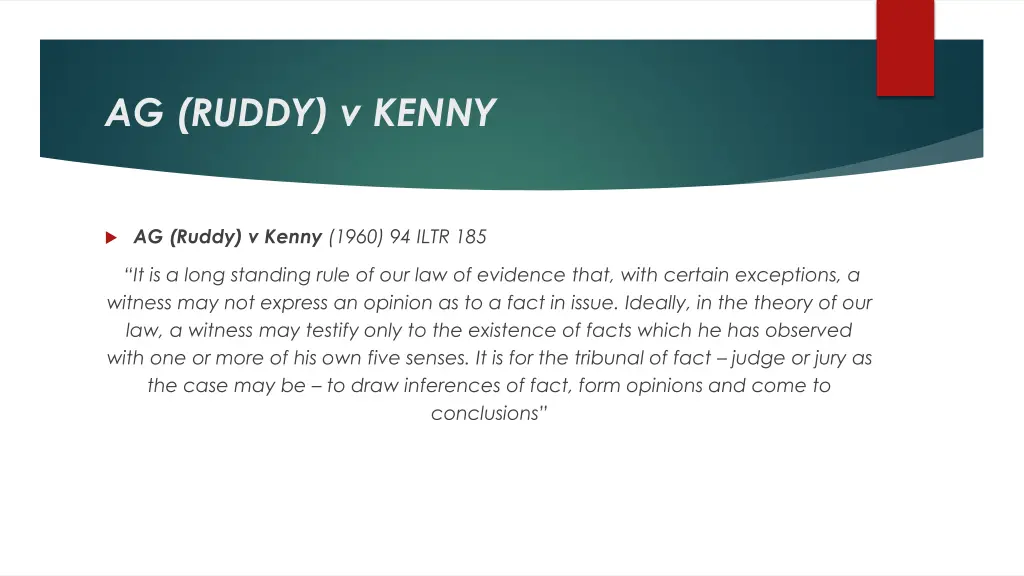 ag ruddy v kenny