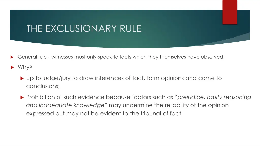 the exclusionary rule