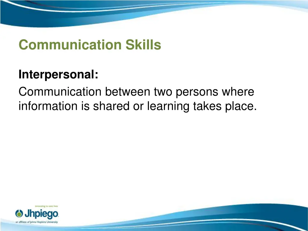 communication skills