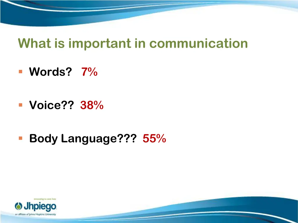 what is important in communication