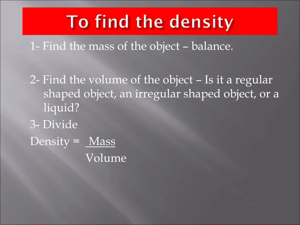 1 find the mass of the object balance