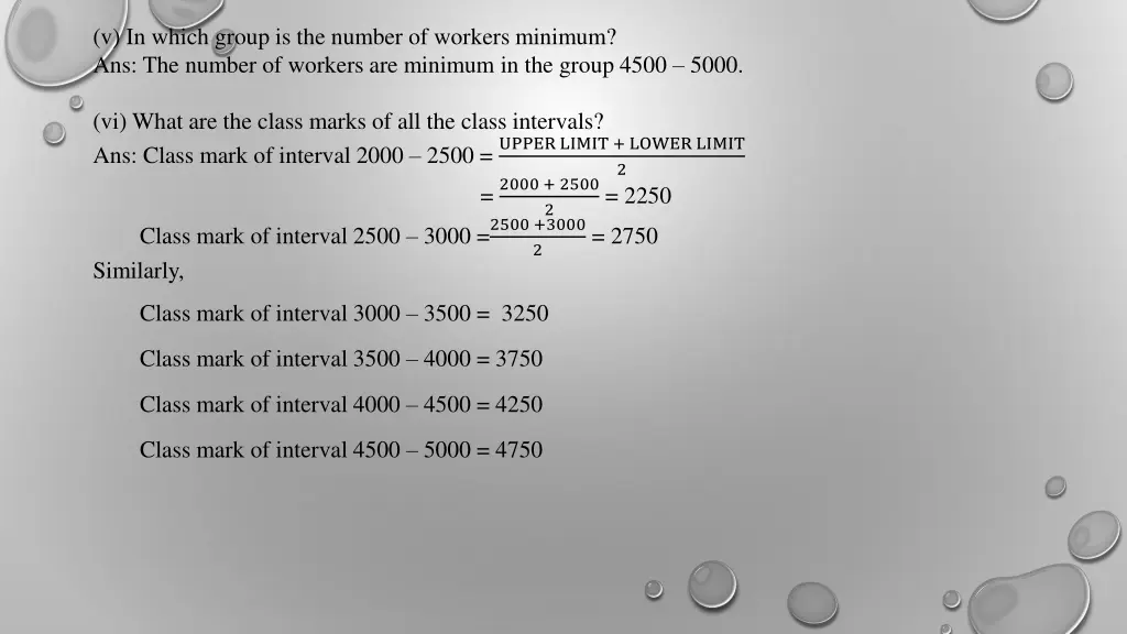 v in which group is the number of workers minimum