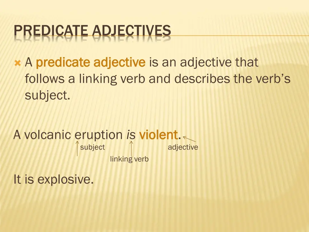 predicate adjectives