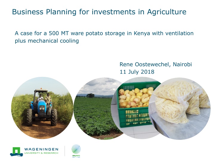 business planning for investments in agriculture