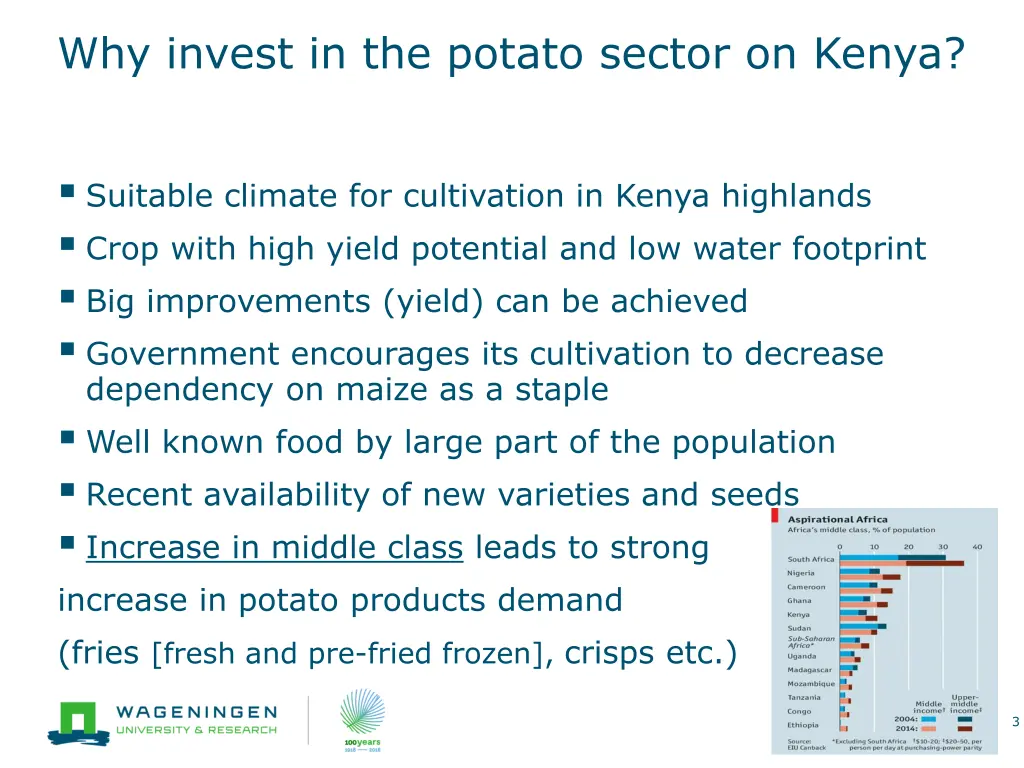 why invest in the potato sector on kenya