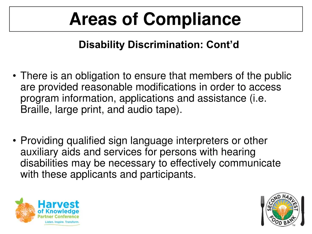 areas of compliance 12