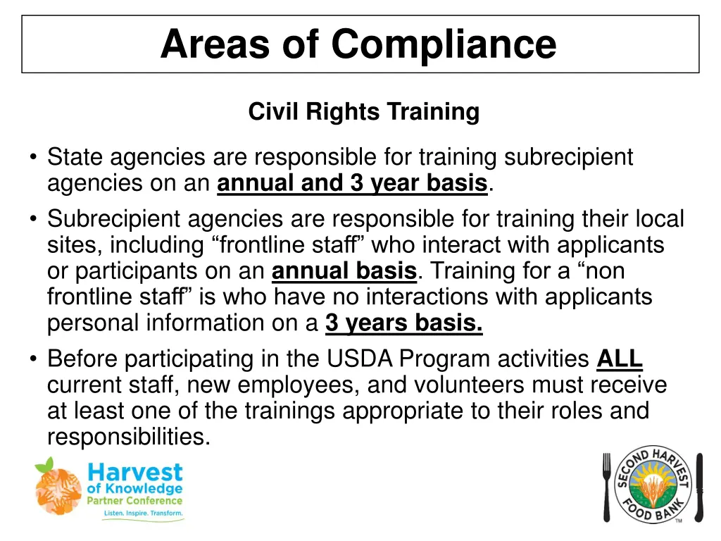 areas of compliance 15