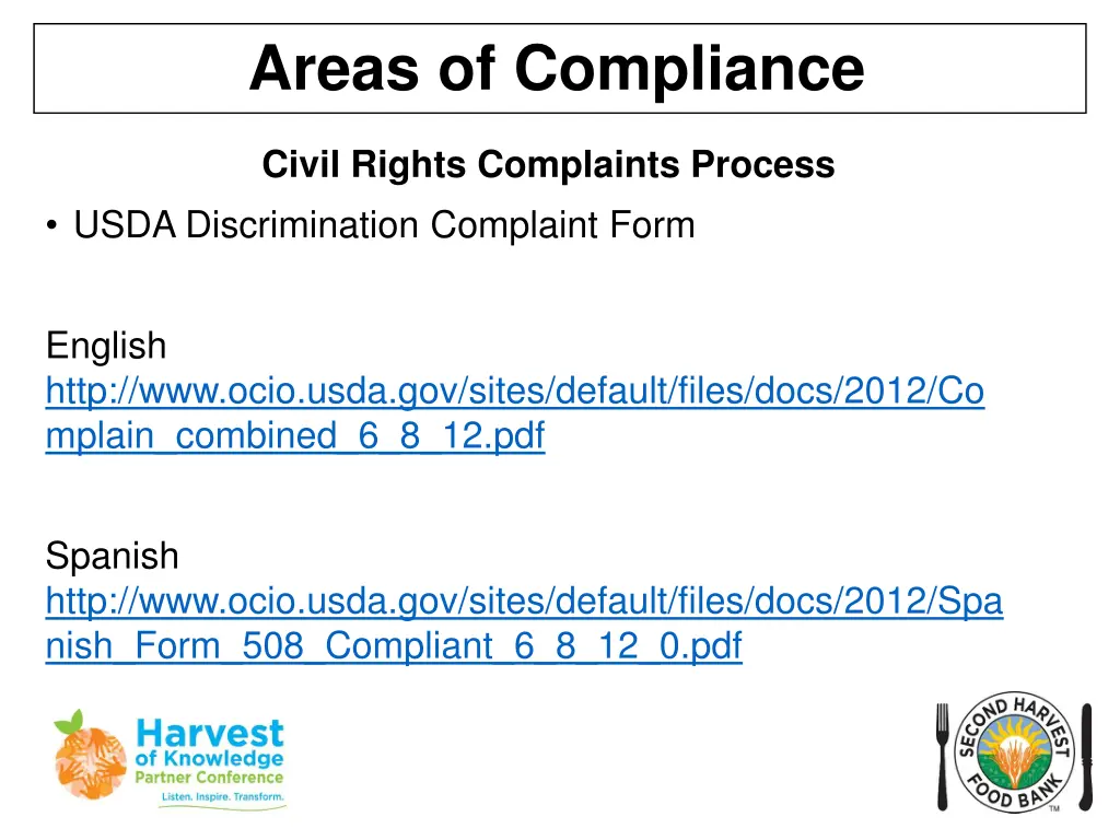 areas of compliance 18