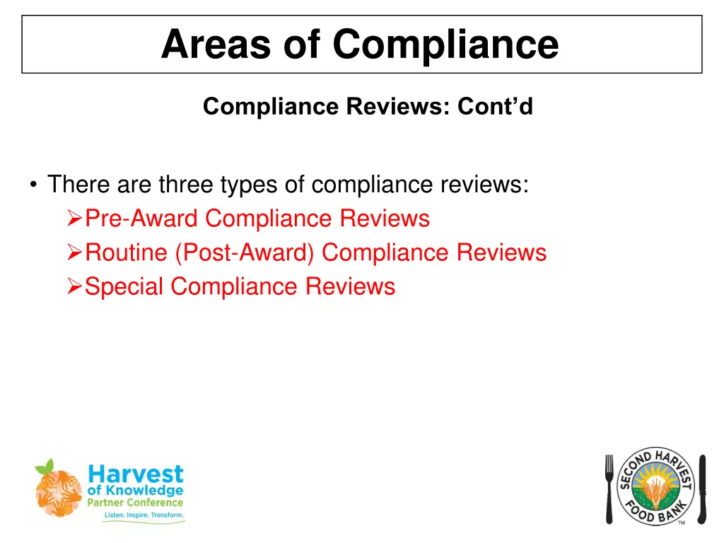 areas of compliance 20