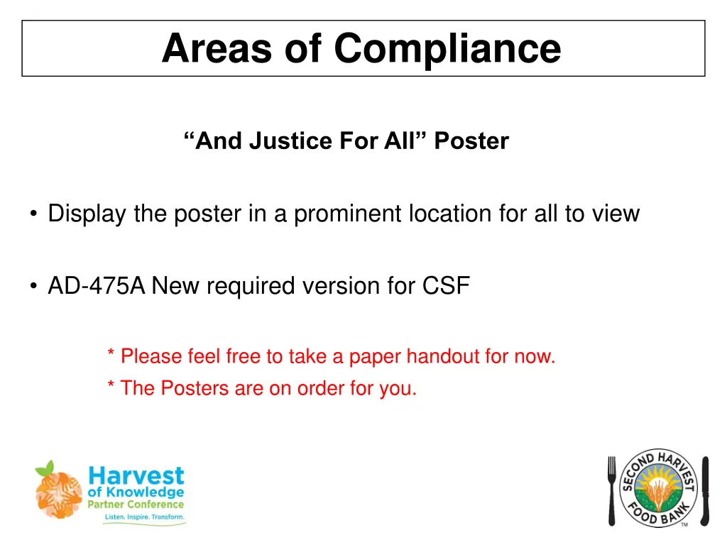 areas of compliance 5