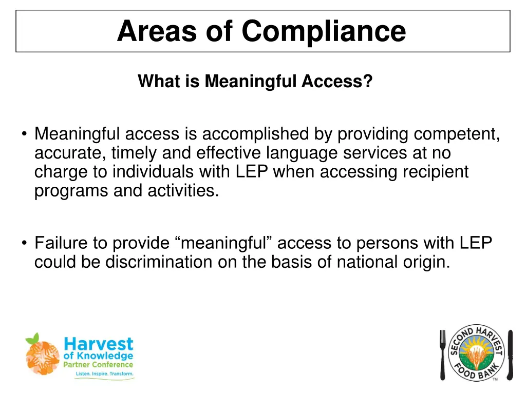 areas of compliance 8