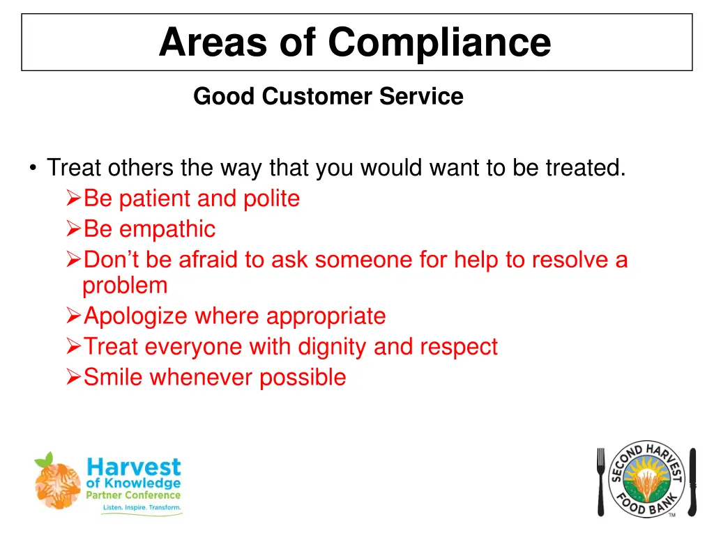 areas of compliance 9