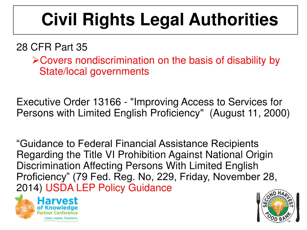 civil rights legal authorities 2