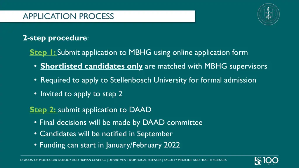 application process