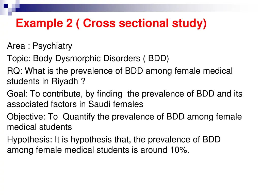 example 2 cross sectional study