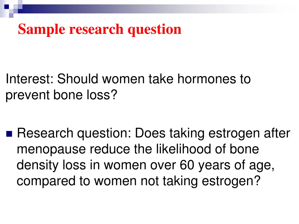 sample research question