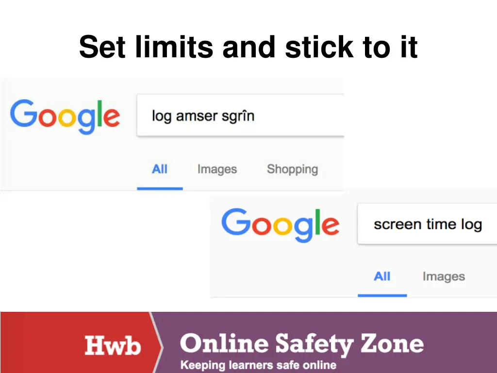 set limits and stick to it