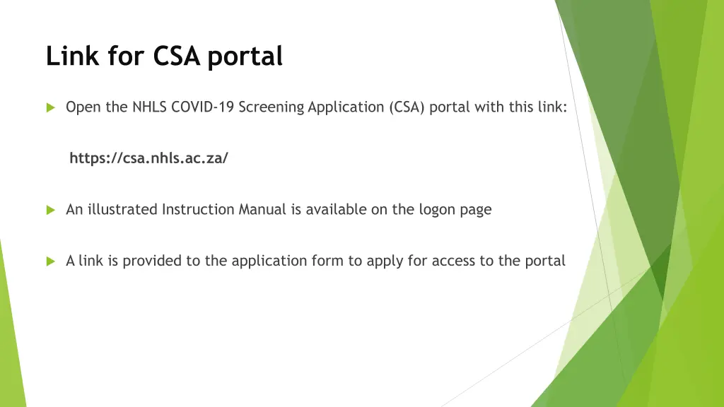 link for csa portal