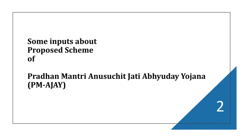 some inputs about proposed scheme of